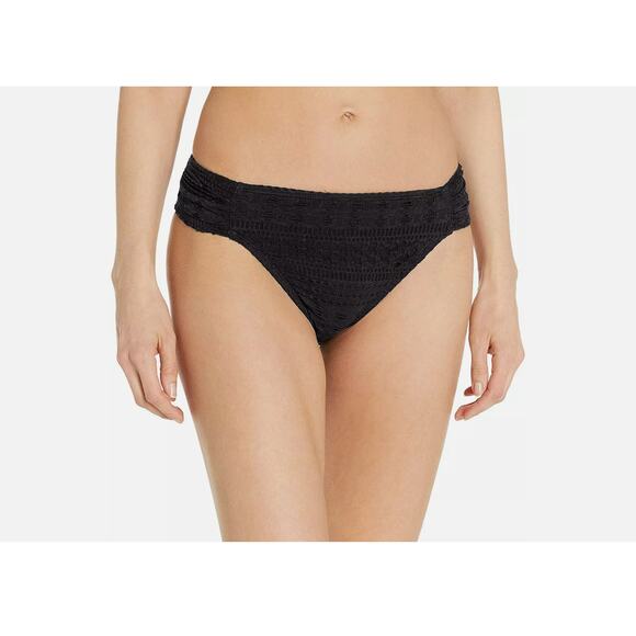 Bleu Rod Beattie Crochet Ole Bikini Bottom Swimwear Sz. 8 (Black) - Picture 1 of 3